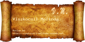 Viszkocsil Melinda névjegykártya