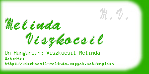 melinda viszkocsil business card